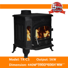 Promotion High Efficiency CE Certified Cast Iron Wood Burning Stove, Wood Heater, Wood Burner